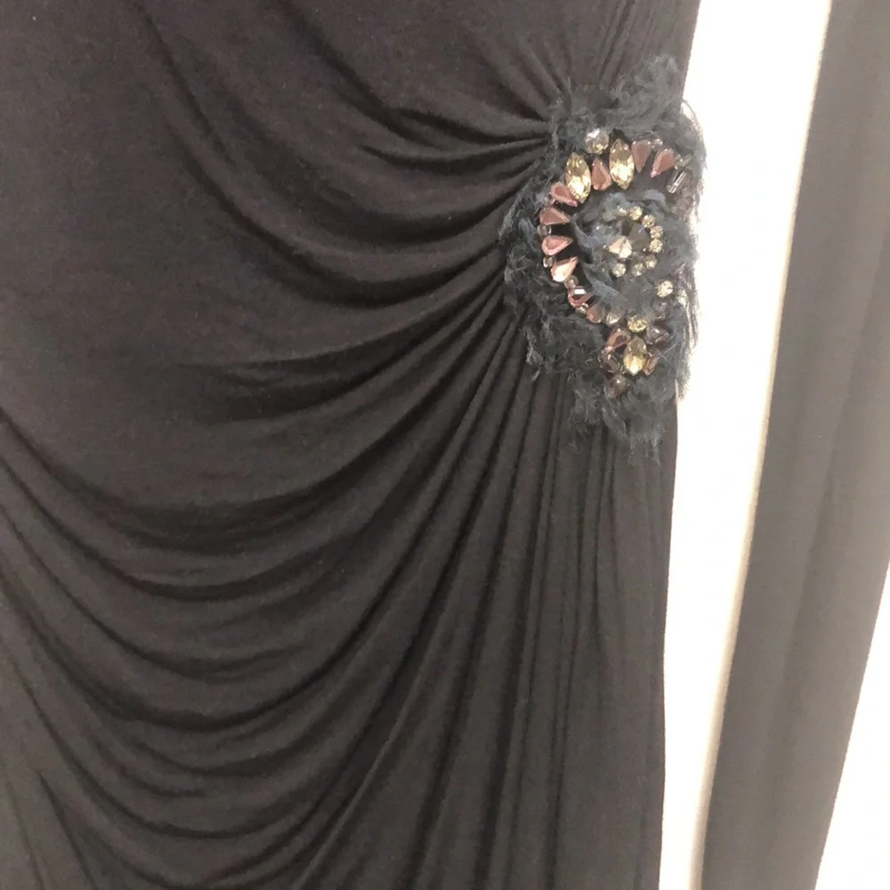 Bailey 44 Black Long Sleeve Dress with Embellishment